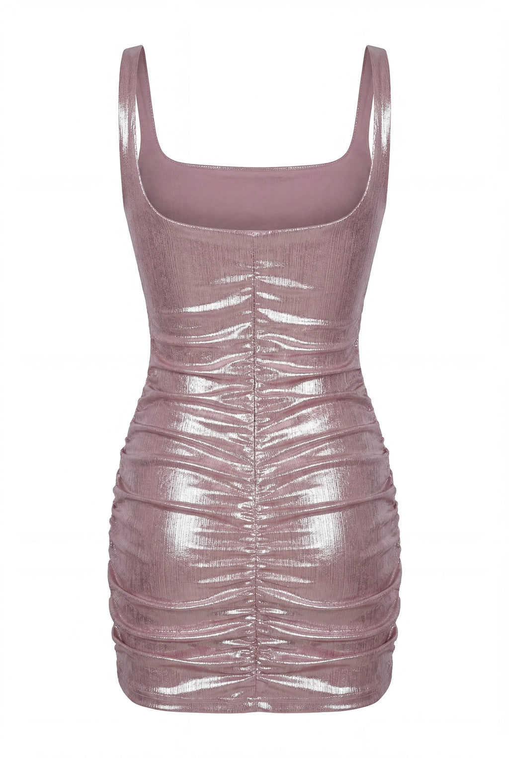 Light shimmering pink mini dress
