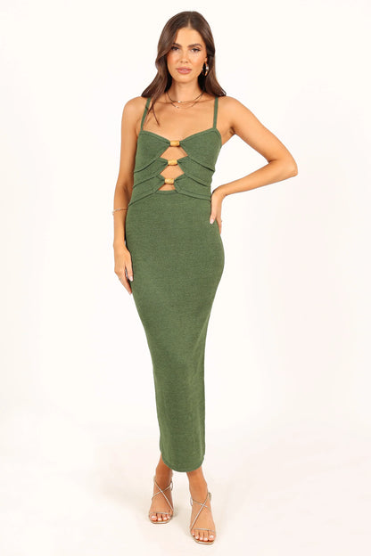 Normani Midi Dress Olive