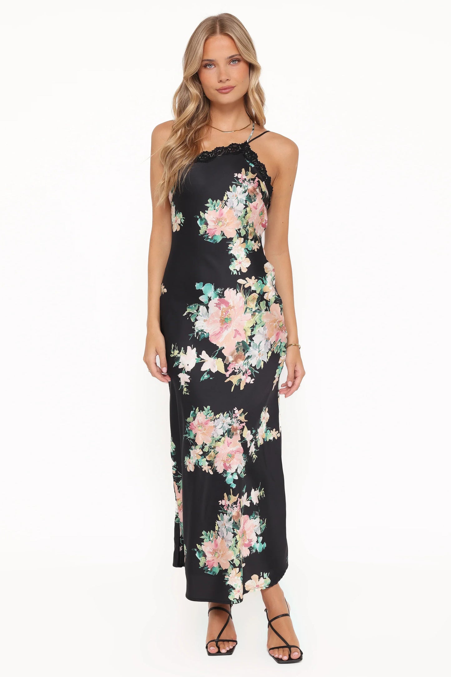 Anika Maxi Dress Black Floral