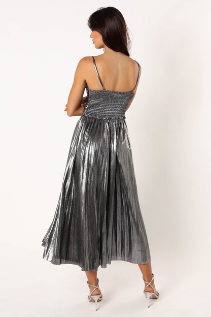 Gaia Maxi Dress Silver