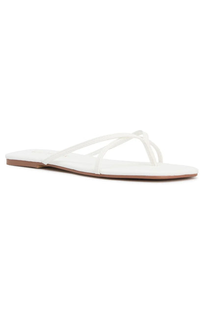 Ailani Thong Sandals White