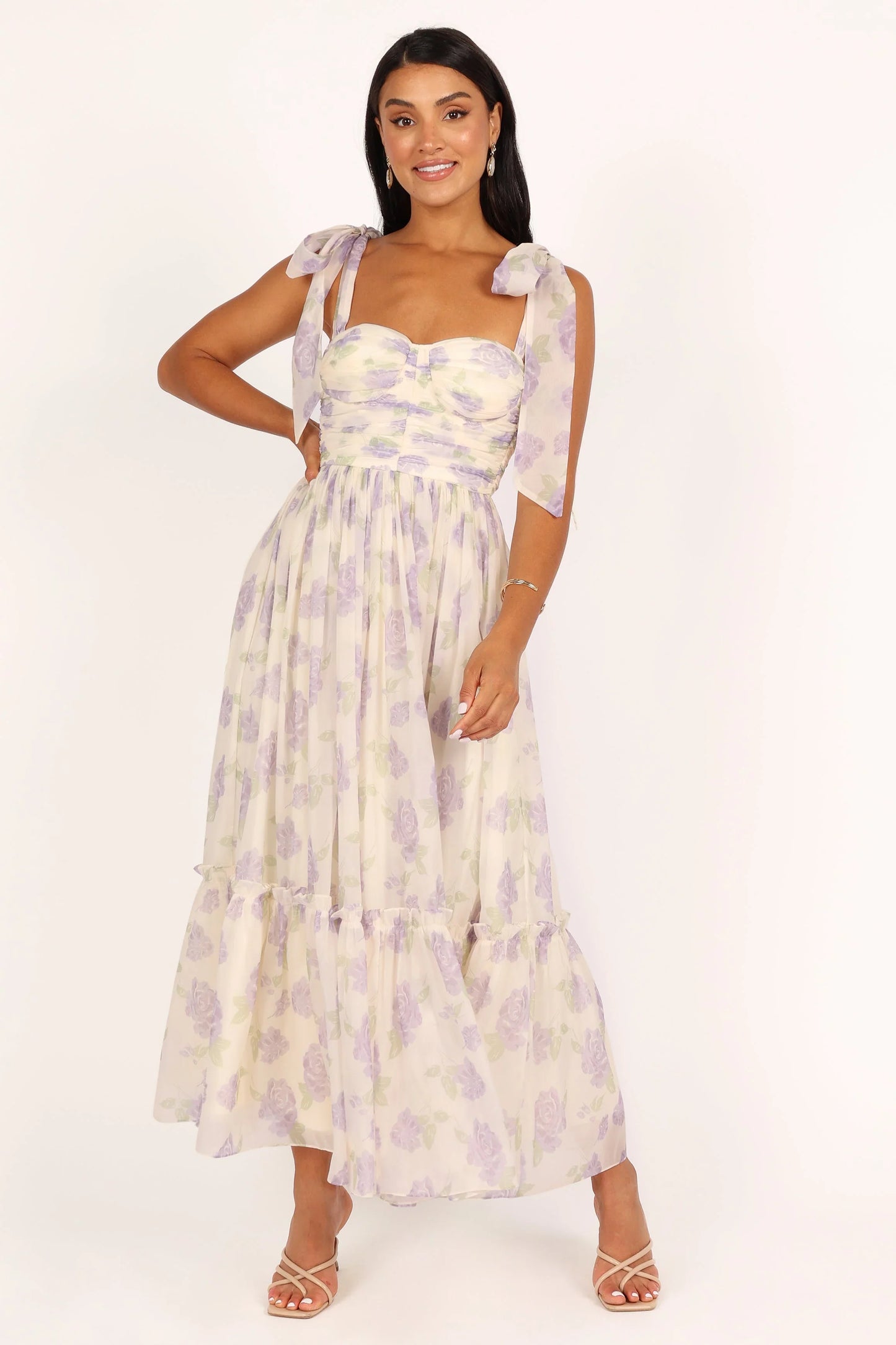Floret Midi Dress Lavender