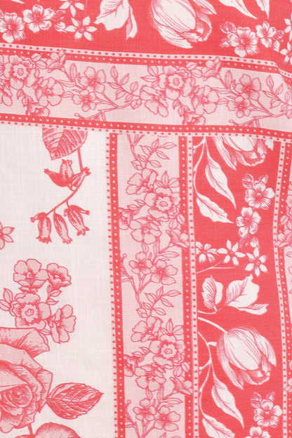Rosemarie Strapless Top Rose Tile