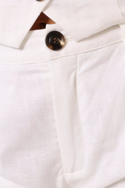 Hale Linen Shorts White