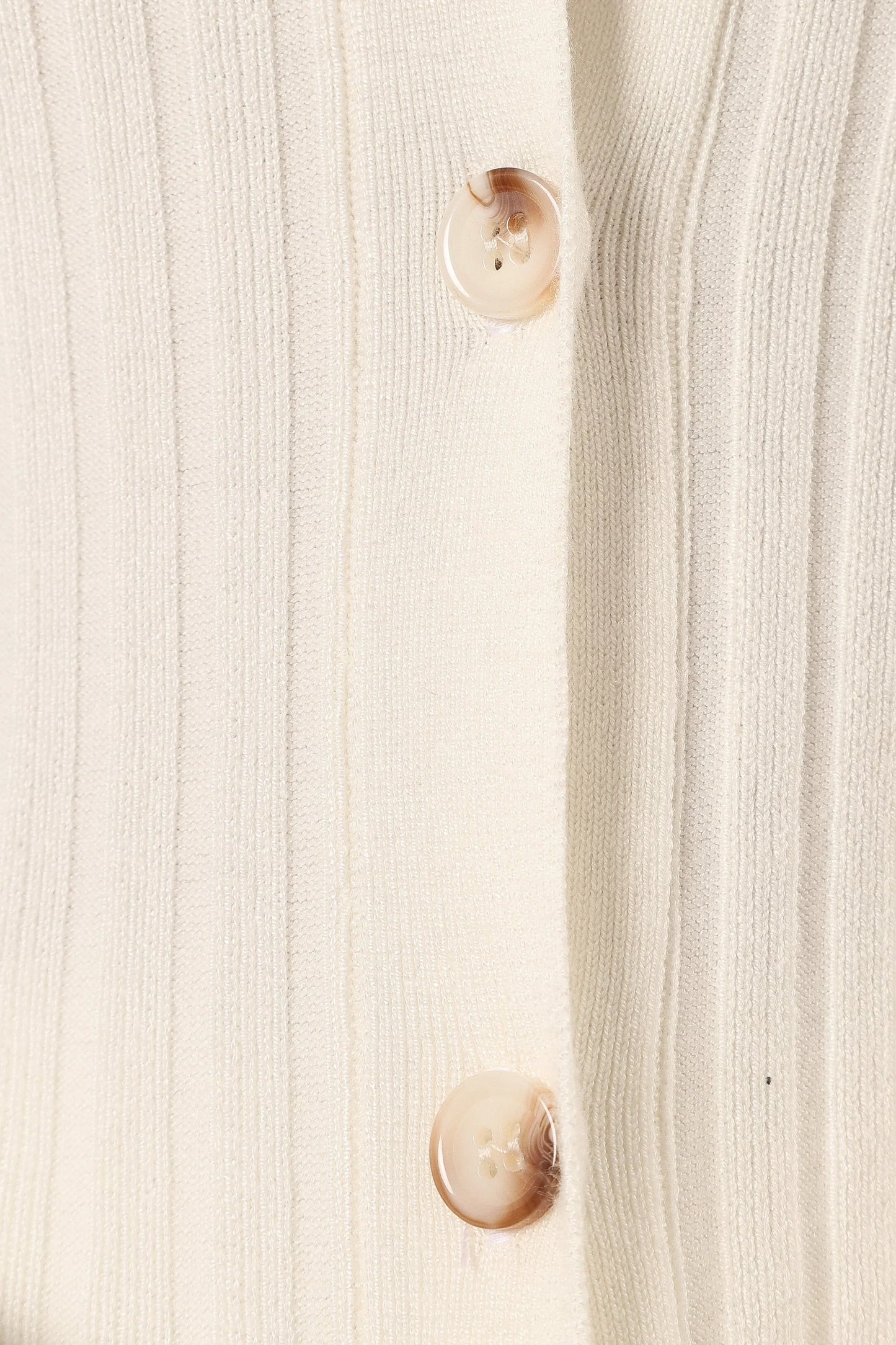 Aylia Ribbed Knit Set Off White