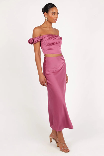 Arabella Two Piece Set Dark Rose