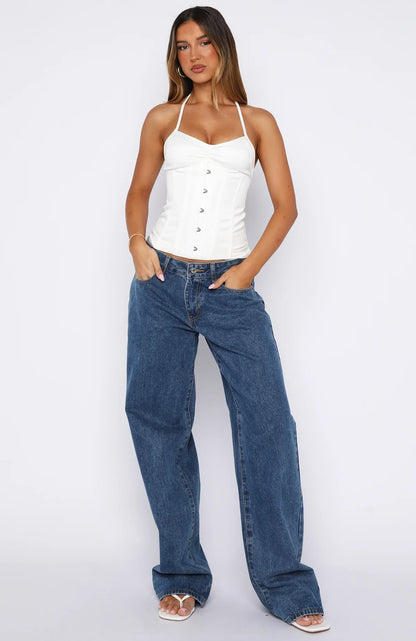 Applying Pressure Bustier White