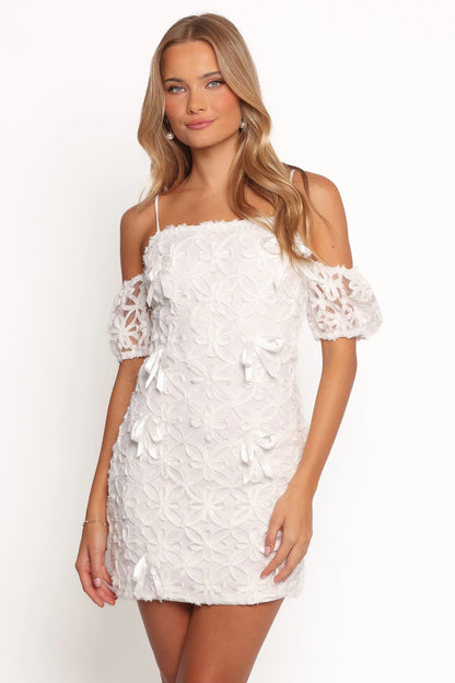 Celestia Mini Dress White