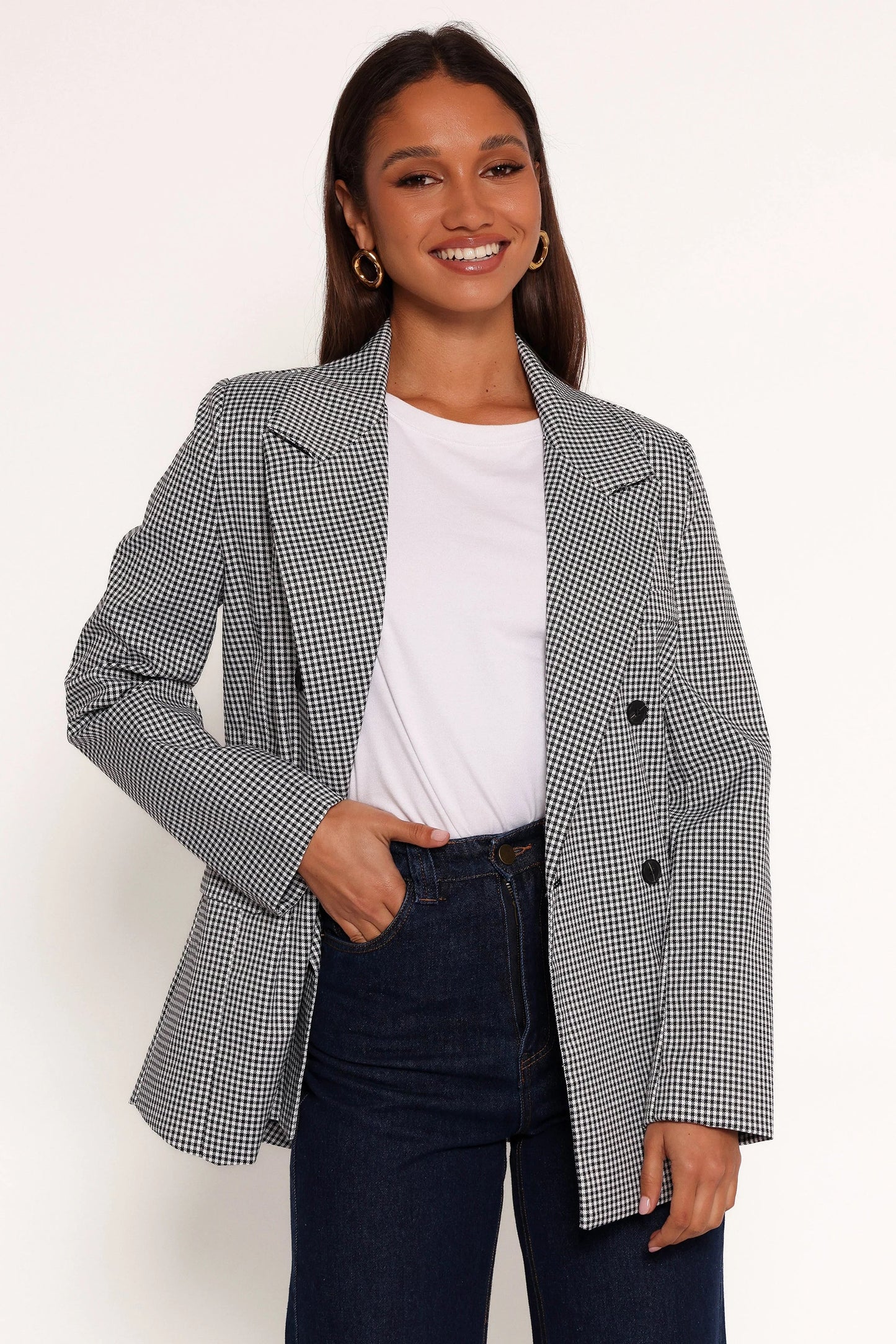 Juliette Blazer Black White