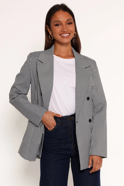 Juliette Blazer Black White