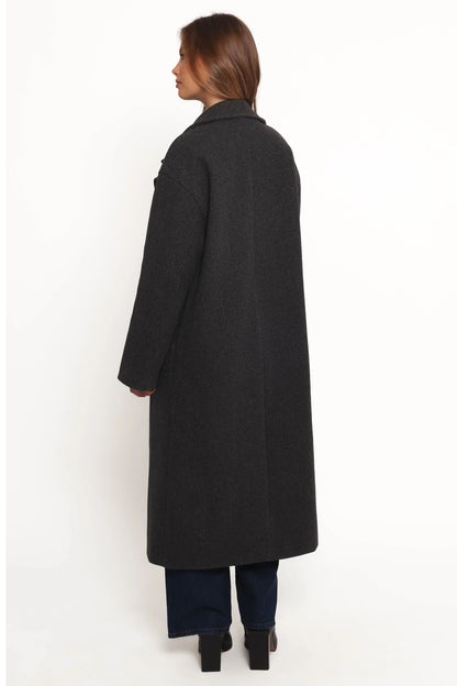 Brylie Oversized Coat Charcoal