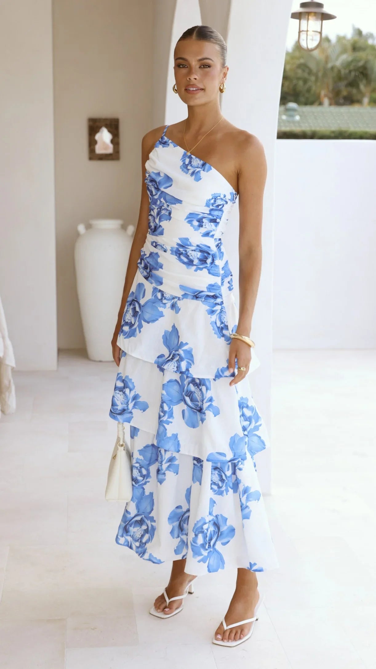 Nalani Maxi Dress Blue Floral