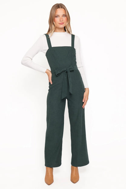 Selene Corduroy Jumpsuit Green