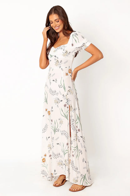 Franklin Maxi Dress White Floral