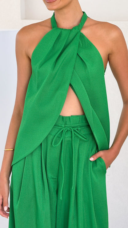Melinda Halter Top Green