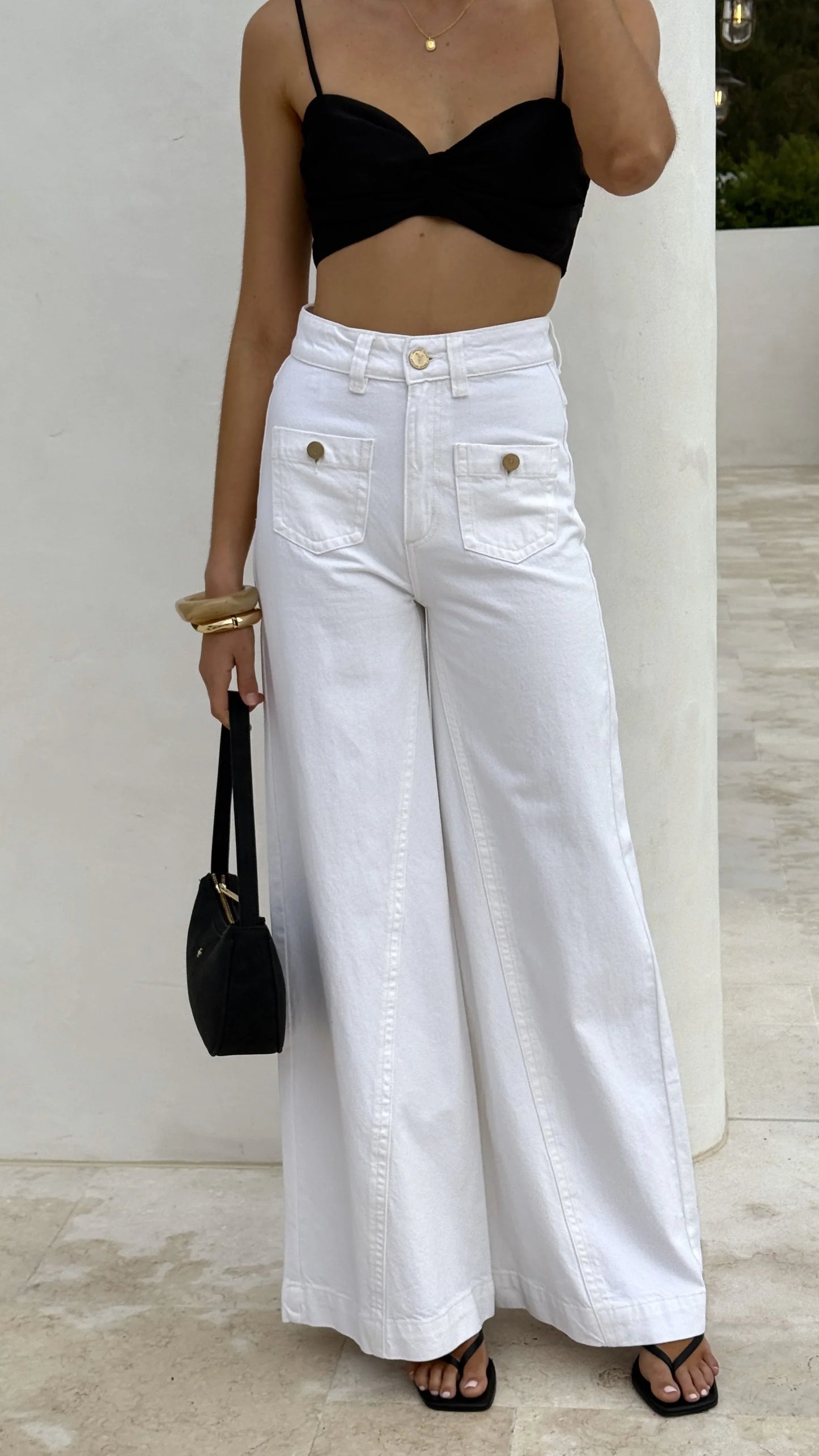 Abrand 94 Super Wide Jean White Gold