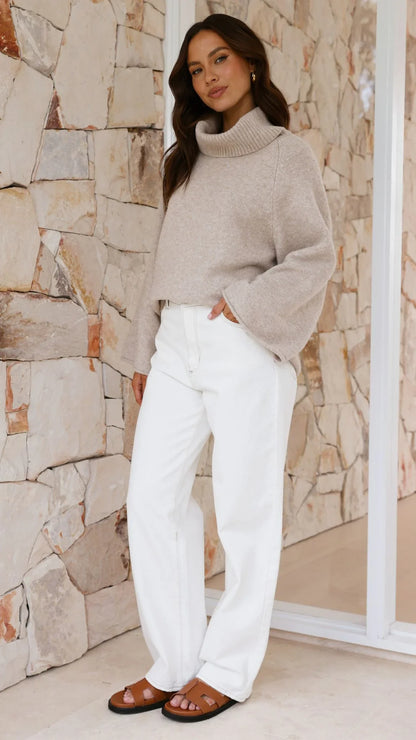 Jacques Knitted Jumper Oatmeal