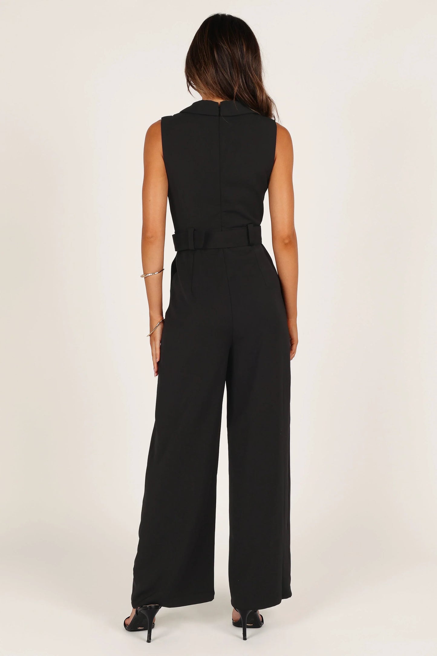 Sienna Belted Jumpsuit Black