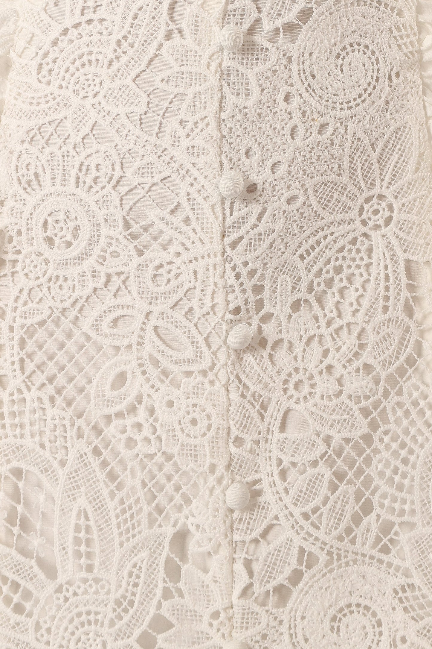 Jagger Midi Lace Dress White