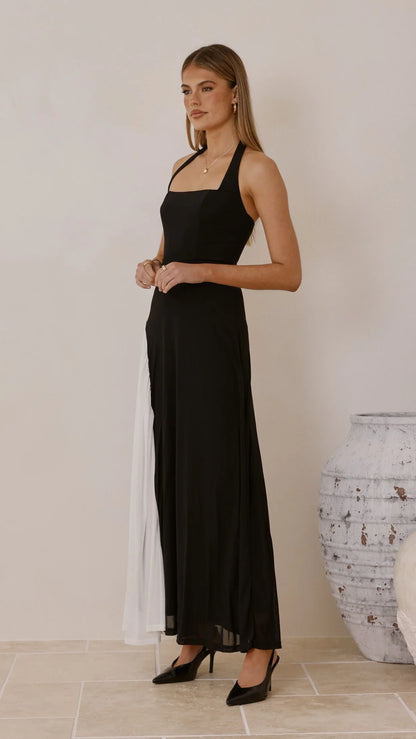 Cia Maxi Dress Black White