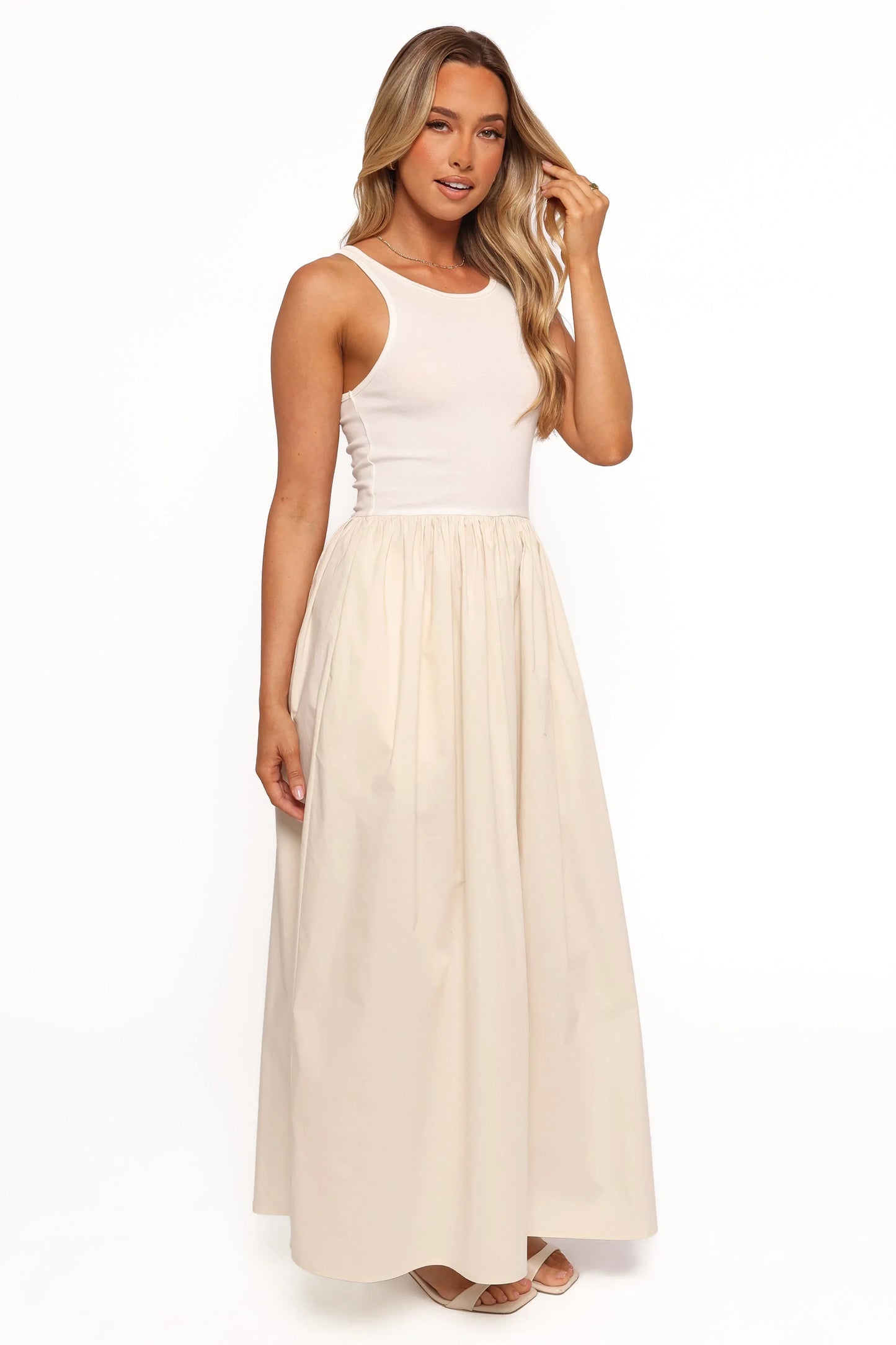 Franki Midi Dress White Cream