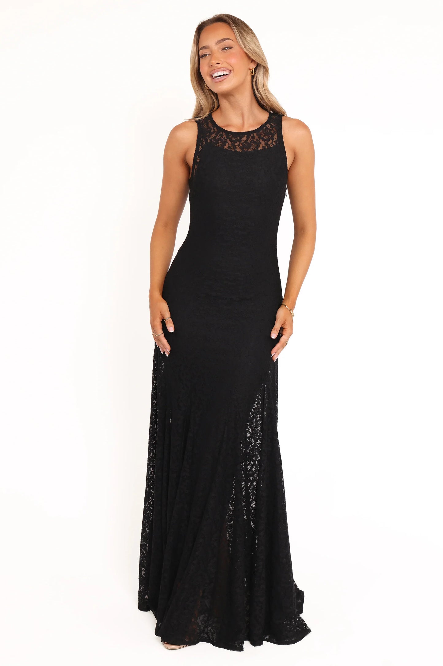 Keani Maxi Dress Black Lace