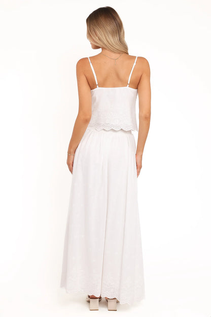 Blaire Skirt Set White
