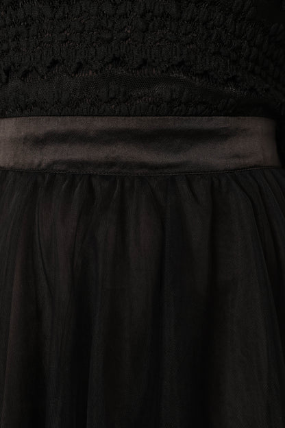 Pilla Long Sleeve Midi Dress Black