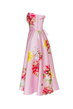 Tea length pastel pink floral dress Glow Up