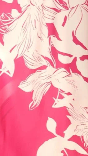 Kaethe Maxi Dress Hot Pink Print
