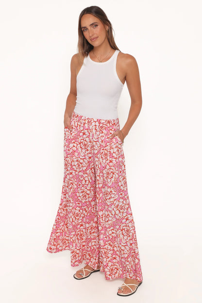 Lessie Pants Pink Floral
