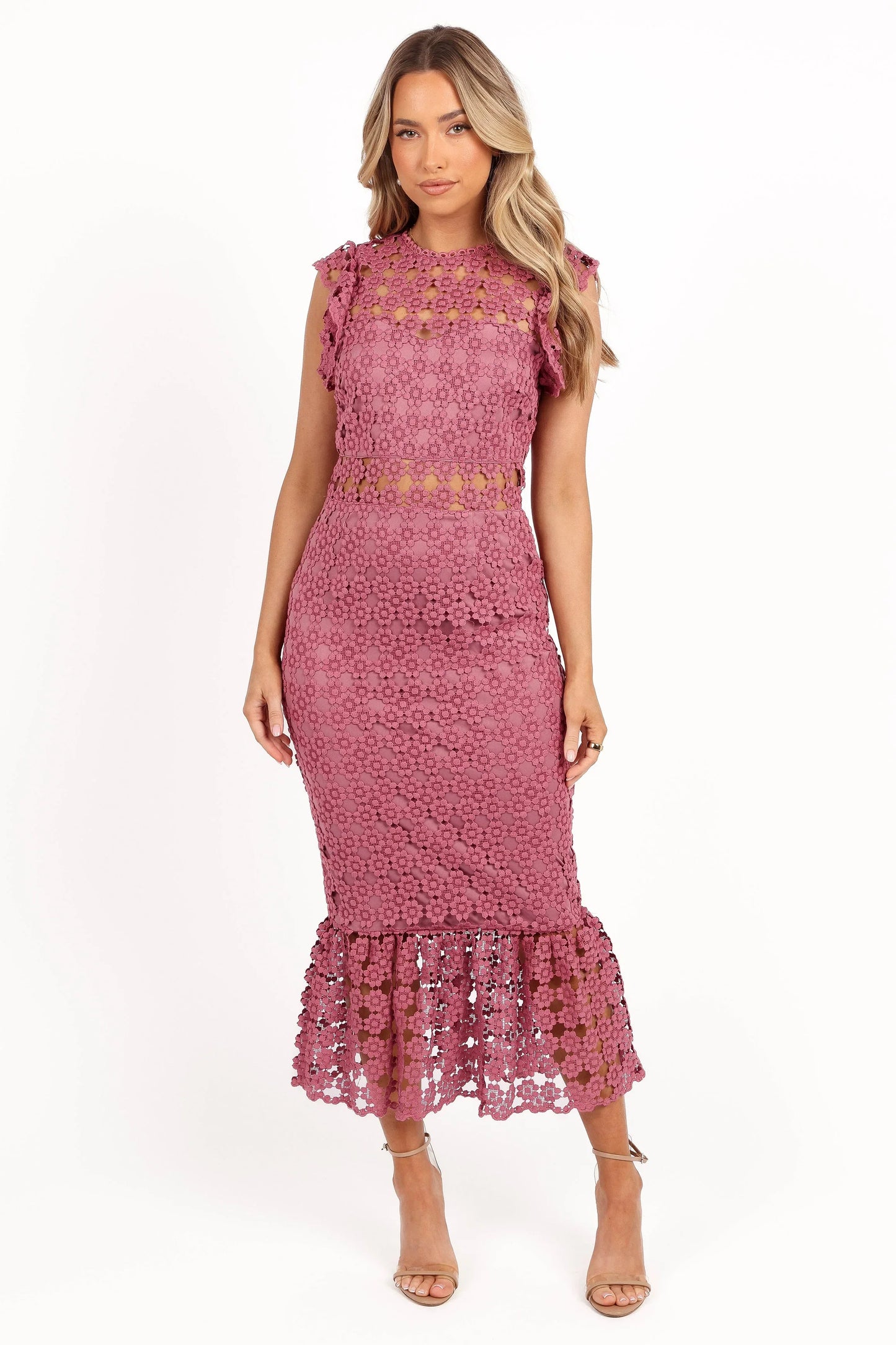 Lauren Dress Dark Rose
