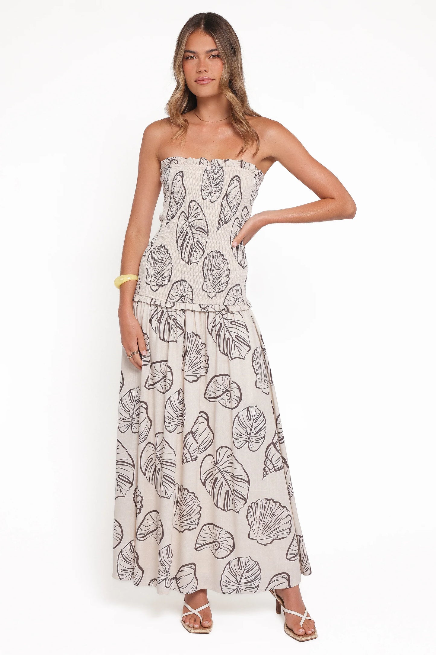 Parkway Maxi Dress Cream Shells