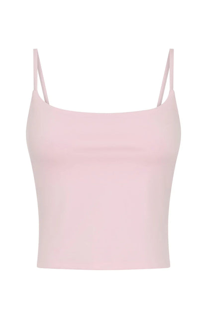 Glide Crop Active Tank Ballet Pink