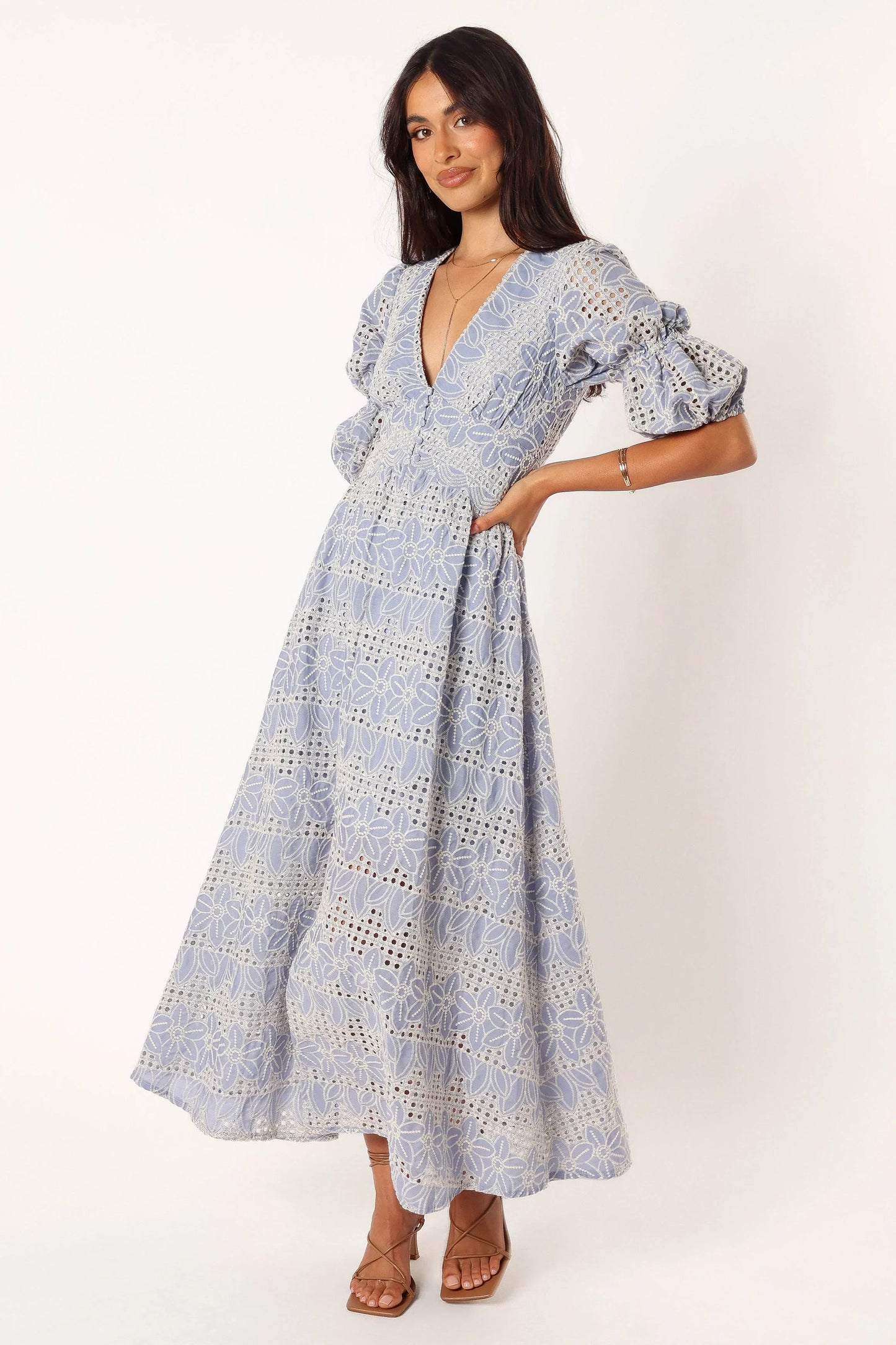 Tani Midi Dress Blue