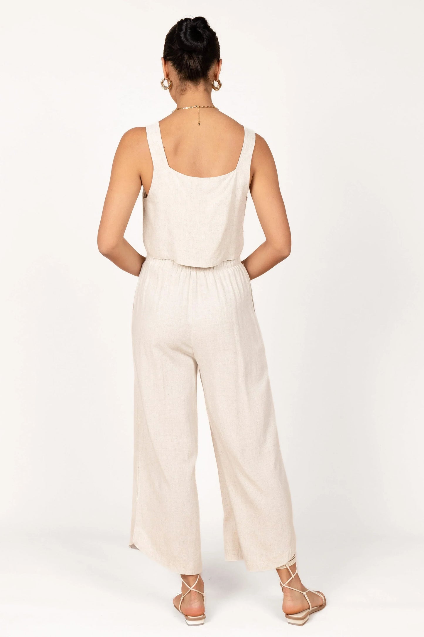 Eleanor Cropped Top Beige