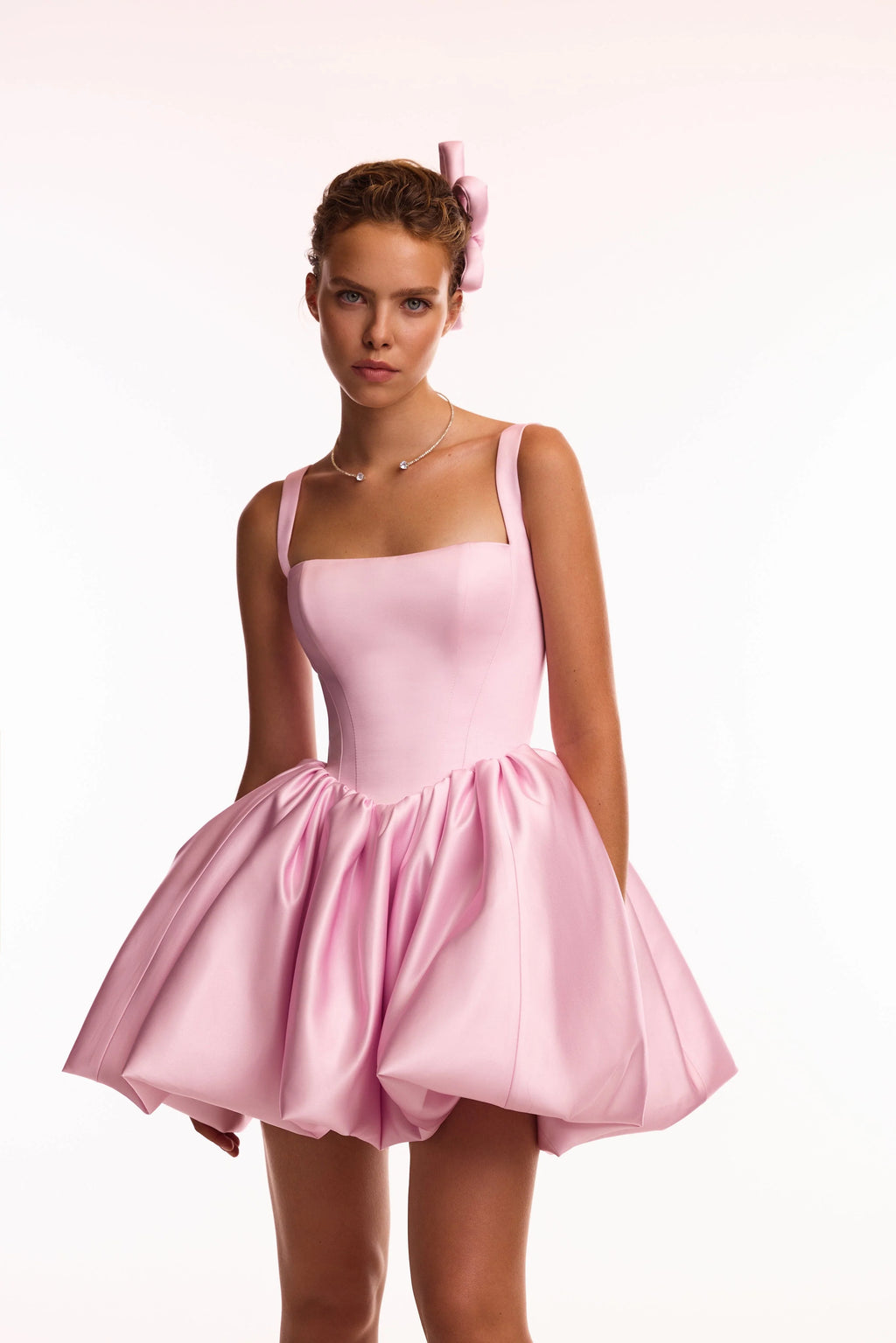Adorable pink mini dress with puffy skirt Glow Up