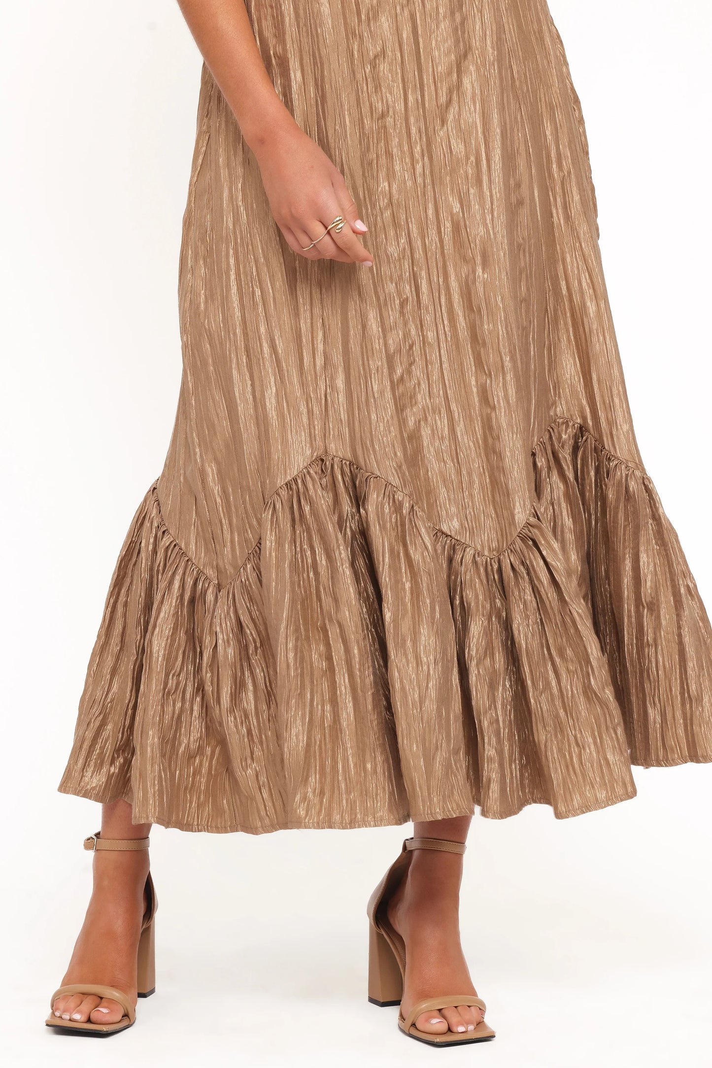 Romola Midi Dress Bronze