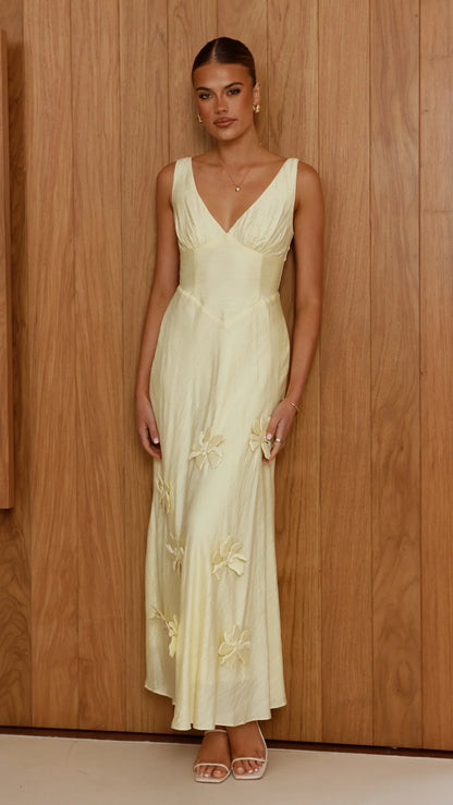 Lavara Maxi Dress Yellow