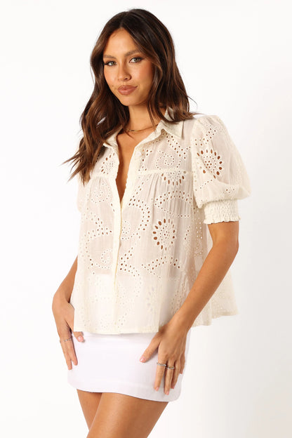 Janelle Top White