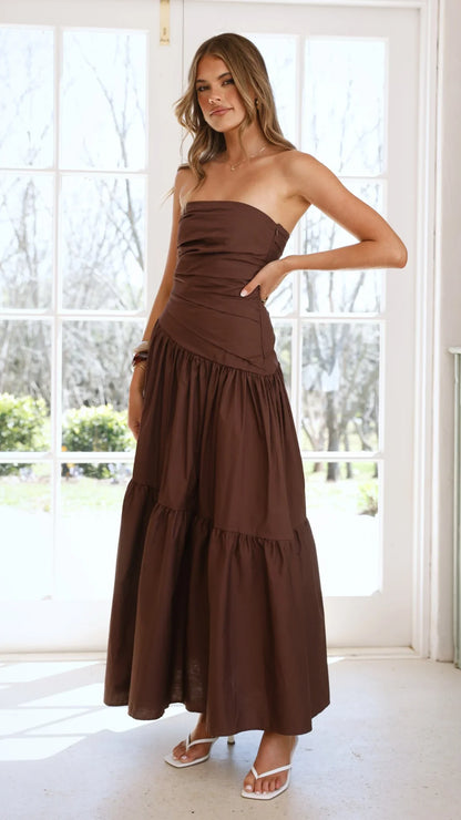 Lola Maxi Dress Chocolate