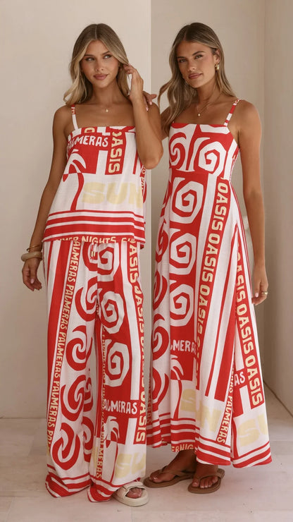 Yiota Pants Palmeras Print