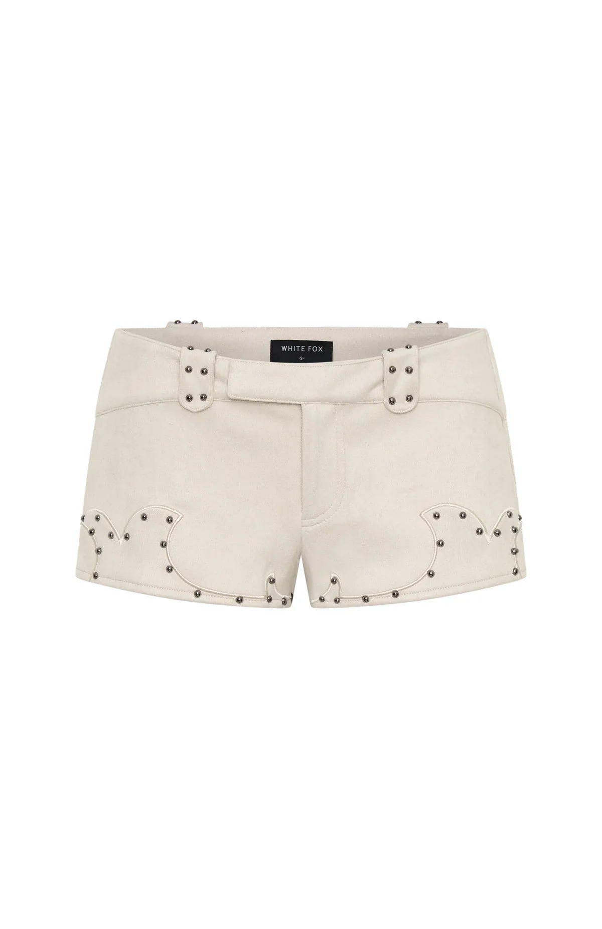 Sing It Back Faux Suede Shorts Cream