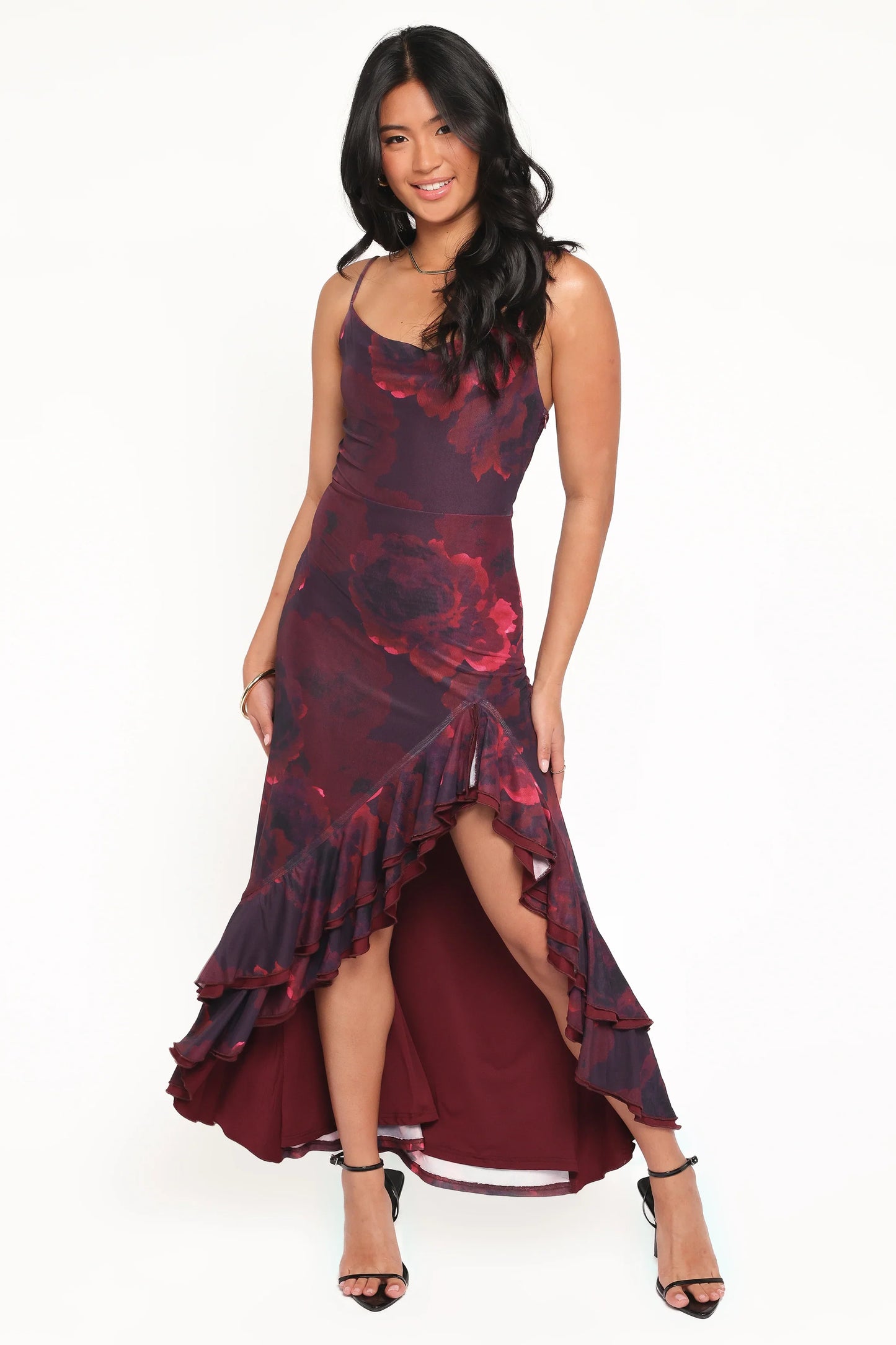 Carella Maxi Dress Red Floral