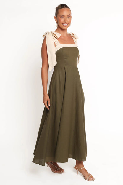 Olinda Midi Dress Olive