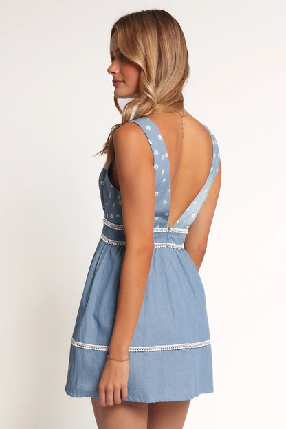 Estrella Mini Dress Denim