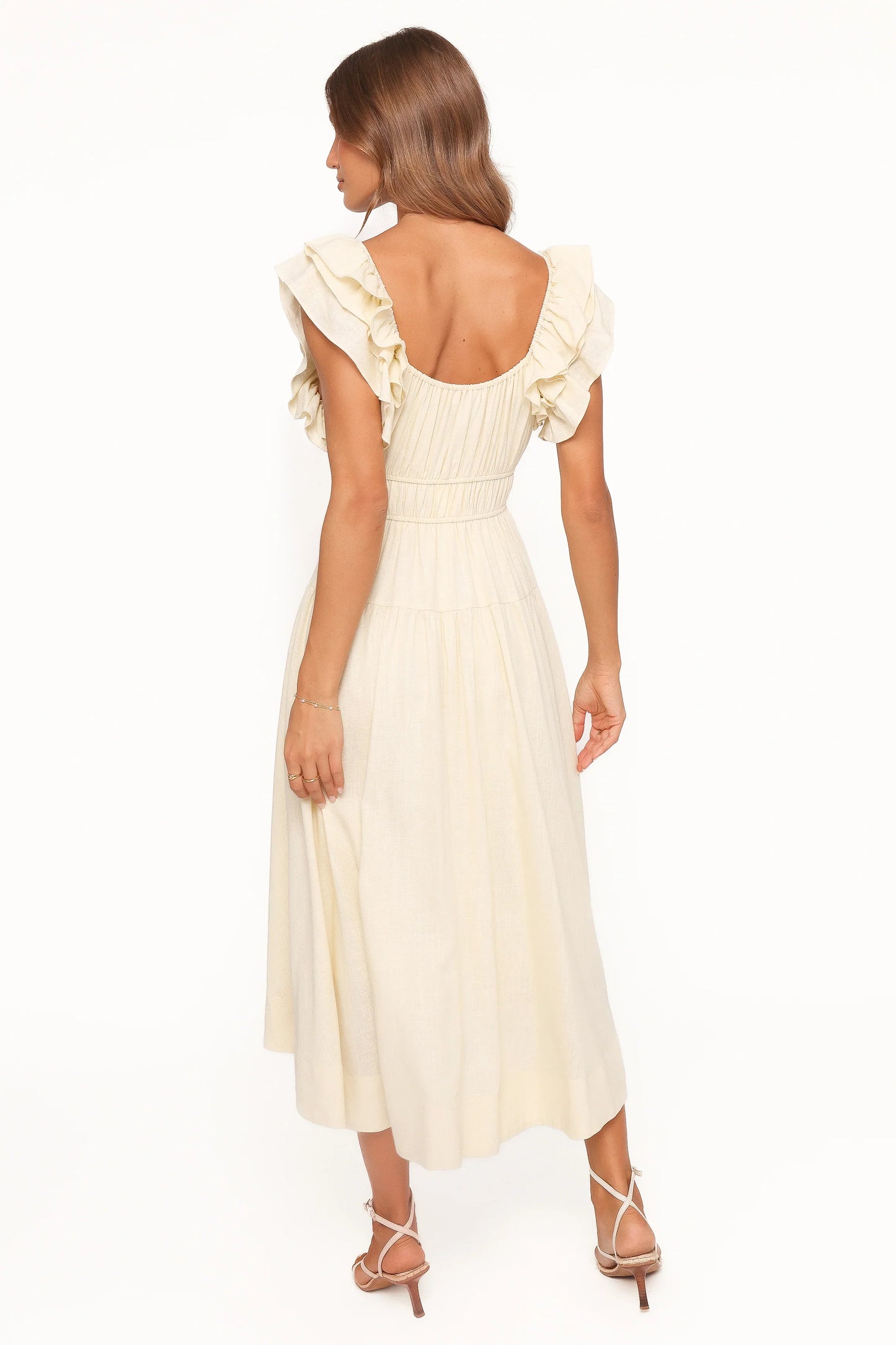 Linda Midi Dress Butter Yellow