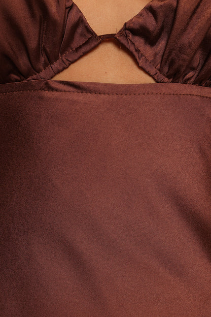 Amalia Maxi Dress Chocolate