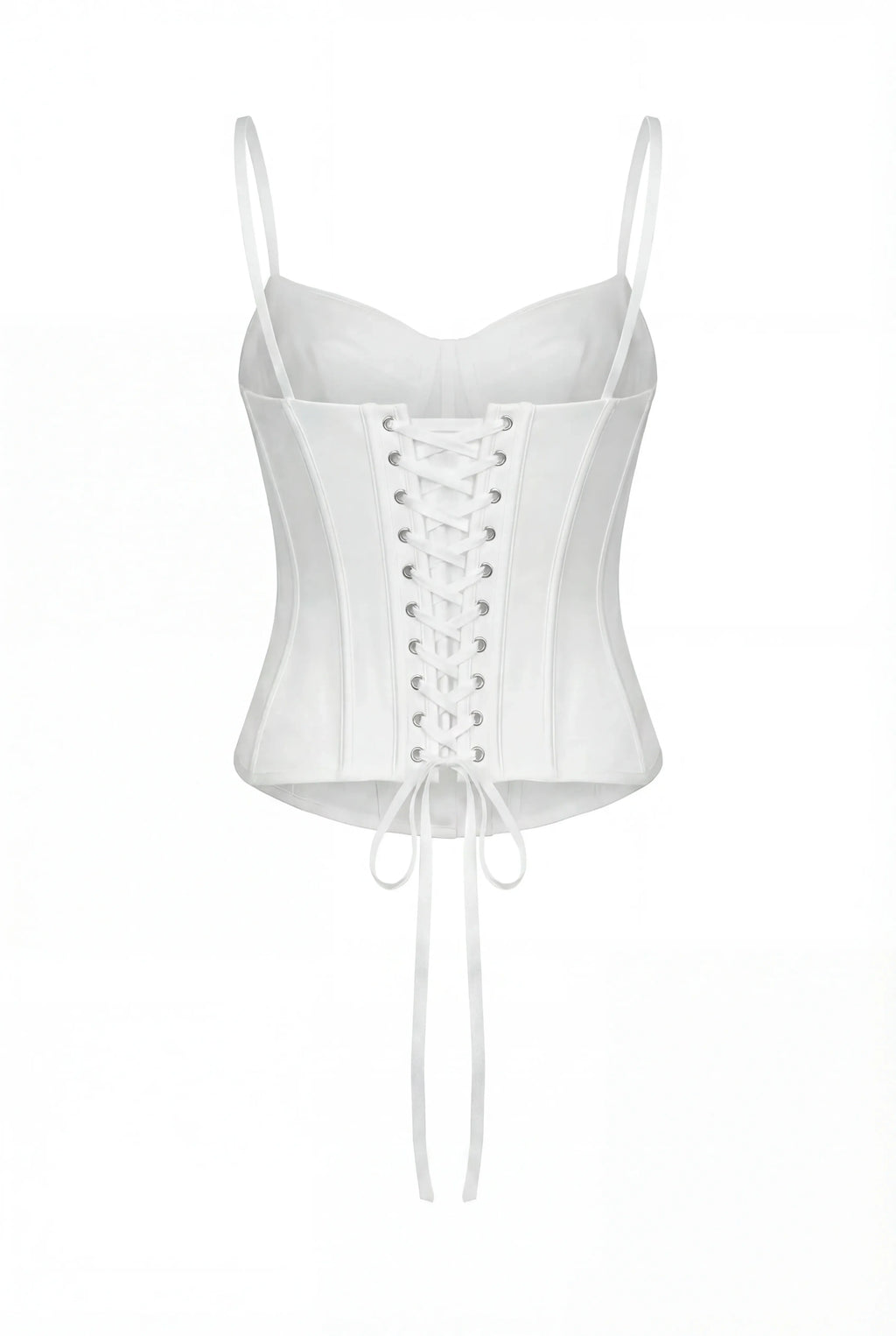 White Corset with Chantilly Lace