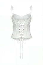 White Corset with Chantilly Lace